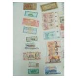 Foreign Currency. Paper Bills