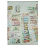 Foreign Currency. Paper Bills