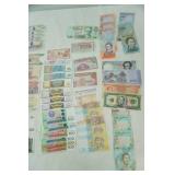 Foreign Currency. Paper Bills