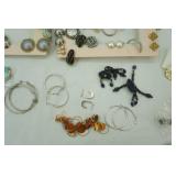 Earrings. Both pierced and clip on