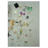Earrings. Both pierced and clip on