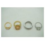 Fashion Jewelry Rings (4ct)