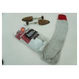 Wool Socks and wood shoe horns