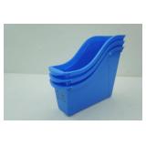 3ct Blue Storage bins. File bins
