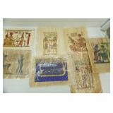 6ct Egyptian Craft Papyrus Designed Papers, Artwork