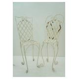 Pair of Plant Stand Cafe Chairs 29" tall