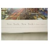New York Time Square Framed Artwork. Limited Edition. 40x13.5"