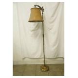 Vintage Brass Floor Lamp 59" tall
