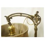 Vintage Brass Floor Lamp 59" tall