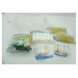 Travel Lotions and Soaps, lot comes with small tote and lid