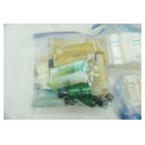 Travel Lotions and Soaps, lot comes with small tote and lid