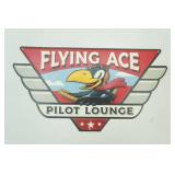 Flying Ace Pilot Lounge 17.5"x9.25"