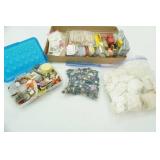 Sewing Ribbons, Glitter, Buttons, rhinestones