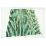 Green Braided Woven Rug
