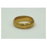 jewelry lot: black band, gold toned band