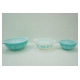 Vintage Pyrex "Amish Butterprint" Cinderella Mixing Bowls