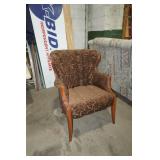 upholstered wingback accent chair