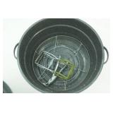 Granite Ware Enamelware Water Bath Canning Pot 21.5qt; Canning Jar Lifter; vintage metal pan/pot gripper