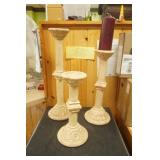 3 pillar candle holders