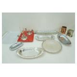 Vintage Silver Plate Platters and other pieces