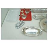 Vintage Silver Plate Platters and other pieces