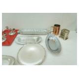 Vintage Silver Plate Platters and other pieces