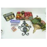 Home Decor Lot: Candles, LED Candles, Decorative Balls