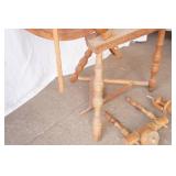 antique wooden spinning wheel
