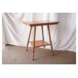 Victorian Tiger Oak side table