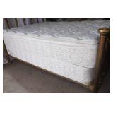 Full Size Mattress Set and Vintage Brass Bed Frame