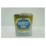Vintage Harvest King Heavy Duty Motor Oil 2 Gallon Can