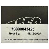 6x Jack Links Wild Chicken Sticks-Franks Red Hot
