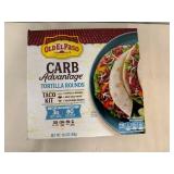 5x Old Elpaso Carb Advantage Tortilla Rounds Taco Kit