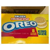 10 pkgs of 8 Golden Oreo Double Stuffed