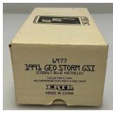 1991 AMT Ertl Promo Car  Geo Storm GSI Cobalt Blue Metallic (New Old Stock)