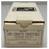 1991 AMT Ertl Promo Car Corvette Convertible Cascade White (New Old Stock)