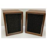 Vintage Wood Panasonic Re-7070 Speakers 8 1/2" x  9" x !2"