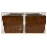 Vintage Wood Panasonic Re-7070 Speakers 8 1/2" x  9" x !2"
