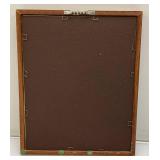 Framed Behind Glass 9" x 10 3/4" Gold And Silver Coins Pure Troy Ounce Conversion Table