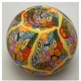Millefiori Psychedelic Glowing Egg Candle 4"