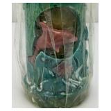 Vintage Caracol, Cuba Candles Ornate Glowing Candle With Glowing Sun And Dolphin