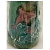 Vintage Caracol, Cuba Candles Ornate Glowing Candle With Glowing Sun And Dolphin
