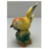 Vintage MCM Royal Copley Yellow And Black Bird Figurine In Flight 3" x 5" x 5.5"
