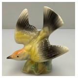 Vintage MCM Royal Copley Yellow And Black Bird Figurine In Flight 3" x 5" x 5.5"
