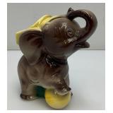 Vintage MCM Royal Copley Elephant Planter 4" x 7" x 7 3/4"