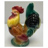 Vintage MCM Royal Copley Multicolored Rooster 3 1/2" x 6 1/2" x 8"