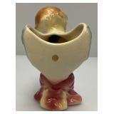 Vintage MCM Royal Copley Pink Praying Angel Wall Pocket Planter 6 1/4"