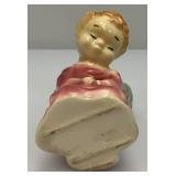 Vintage MCM Royal Copley Pink Praying Angel Wall Pocket Planter 6 1/4"