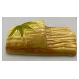 RARE Vintage MCM Royal Copley 7" Bamboo Wall Pocket Planter