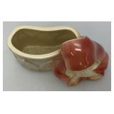 Vintage MCM Royal Windsor Madonna Planter Pink& Cream 6.25" Tall x 7.5" Long x 3.75" Wide